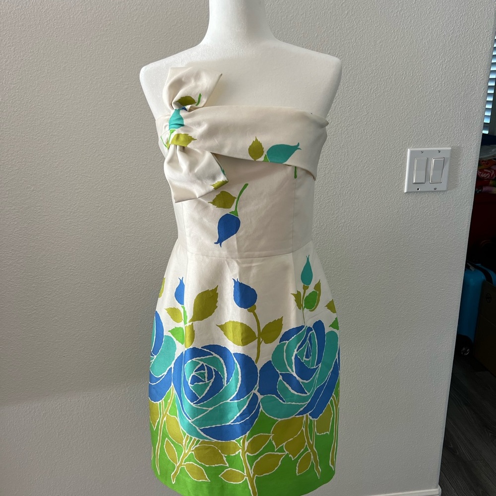 Kate spade garden leaf dress size 10(kate spade contessa dress)